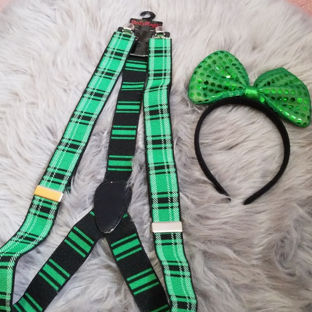 🍀FINAL PRICE Suspenders and bow headband